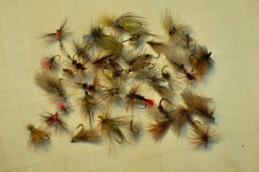 I have about 1,000 dry flies in my boxes, but only use about a dozen. I have about 1,000 dry flies in my boxes, but only use about a dozen.