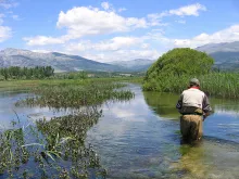 User submitted picture:  Wade the chalk stream by...